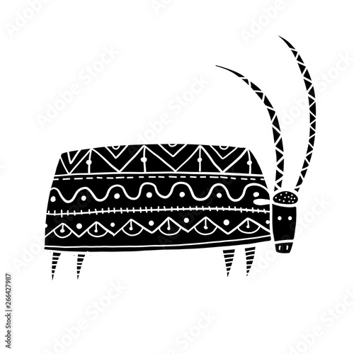 Goat ornate, simple sketch for your design