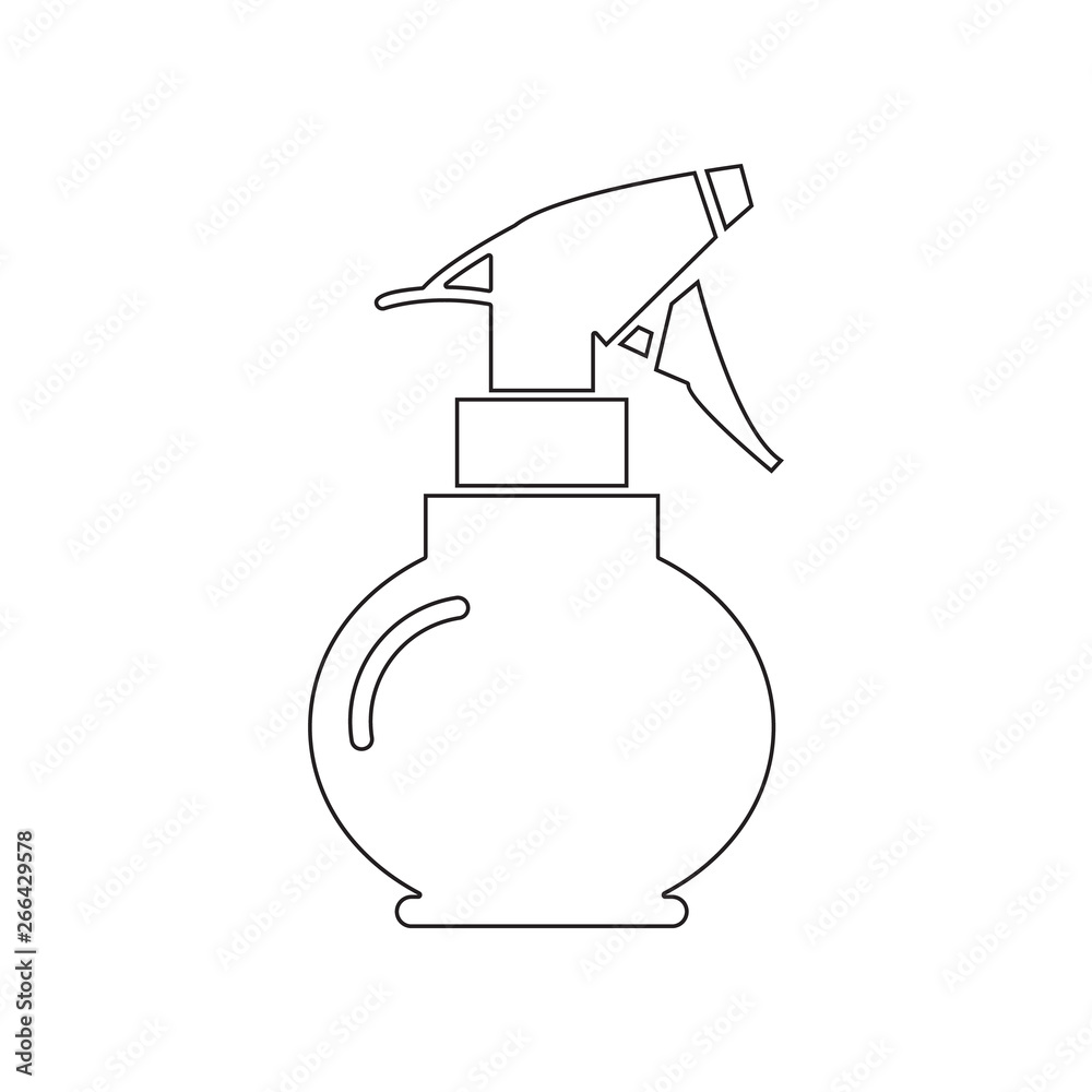 water spray icon. Element of beauty salon for mobile concept and web apps icon. Outline, thin line icon for website design and development, app development water spray icon. Element of beauty salon for mobile concept and web apps icon. Outline, thin line icon for website design and development, app development