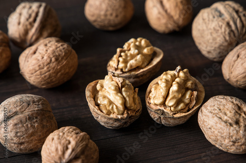 tasty walnuts background