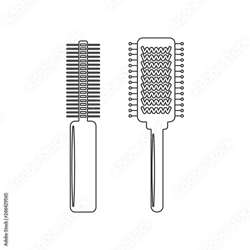 combs icon. Element of beauty salon for mobile concept and web apps icon. Outline, thin line icon for website design and development, app development