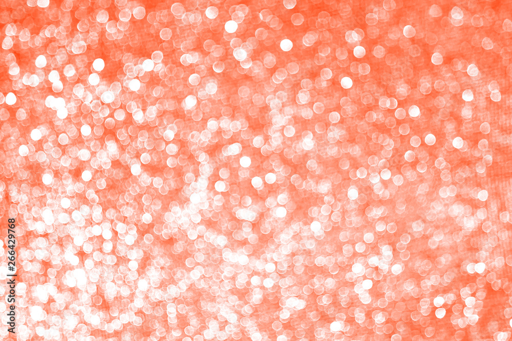 Bokeh blurred pink coral background, Christmas and New Year holidays background. Party concept. Festive holiday card bright backdrop. Defocused. Flat lay, top view, copy space. Bokeh blurred pink coral background, Christmas and New Year holidays background. Party concept. Festive holiday card bright backdrop. Defocused. Flat lay, top view, copy space.