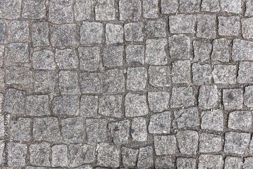 Stone brick tile pavement texture background