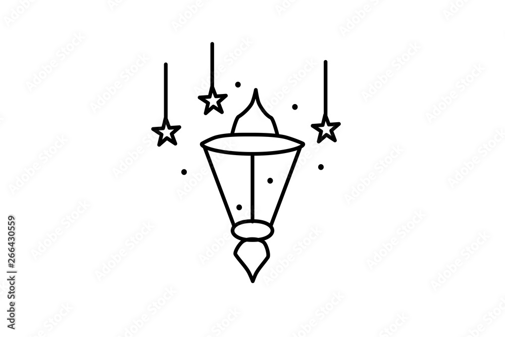 Vector lantern for flat design. Traditional islamic design. Illustration muslim lamp. Vector lantern for flat design. Traditional islamic design. Illustration muslim lamp.