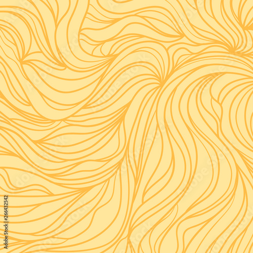 Abstract wavy background. Hand drawn waves. Stripe texture with many lines. Waved pattern. Colored illustration for banners, flyers or posters