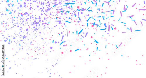Confetti on isolated white background. Luxury texture. Festive backdrop with glitters. Pattern for work. Print for polygraphy, posters, banners and textiles. Doodle for design and business