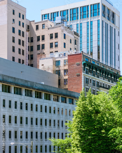 Downtown Richmond Modern Office Buildings Surrounding Old Original Structure