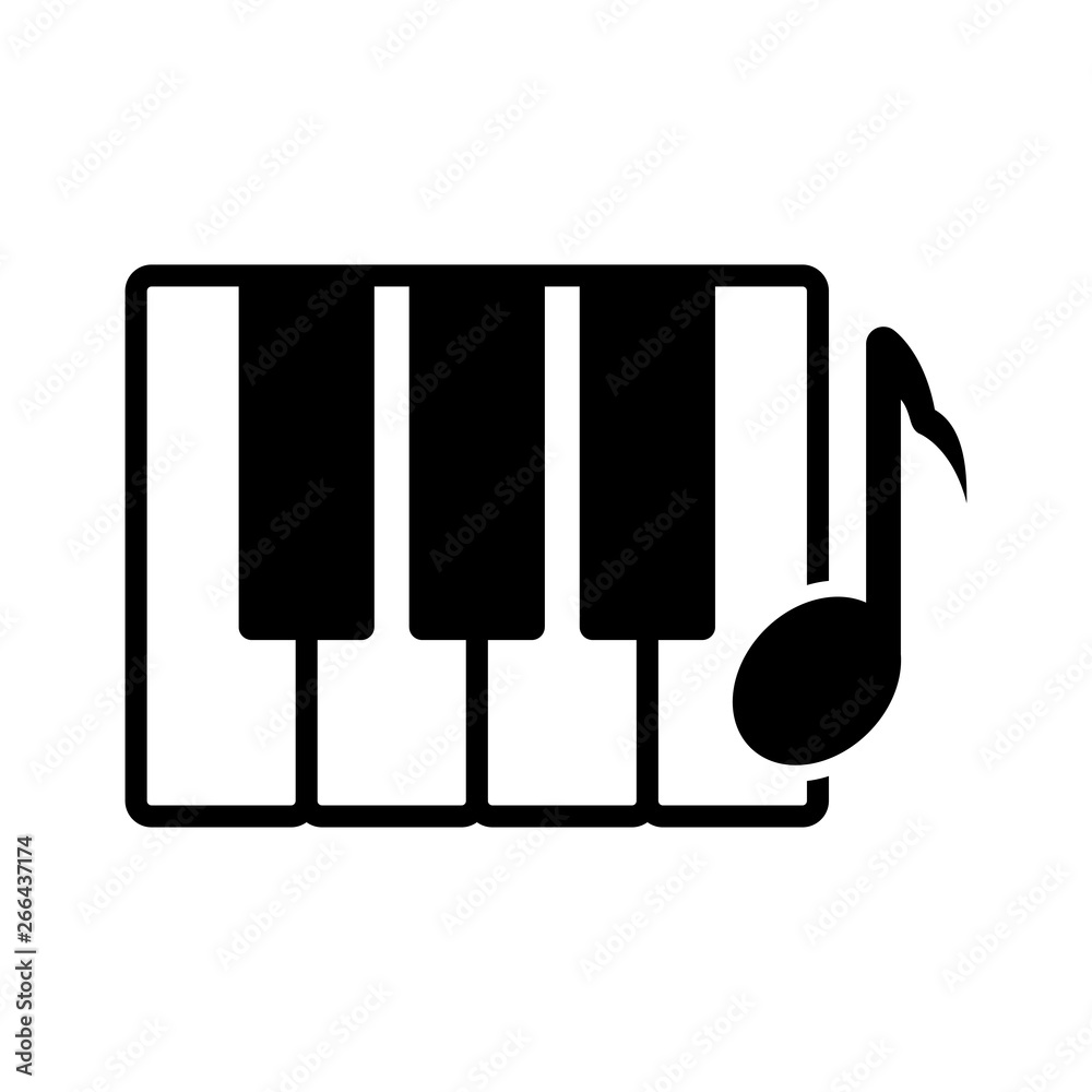 Naklejka premium piano - keyboard icon