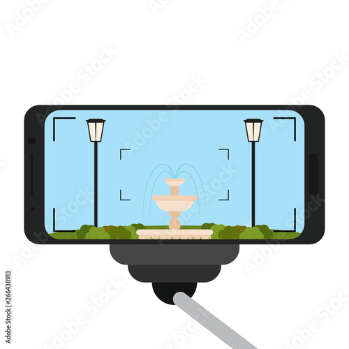 concept of selfie