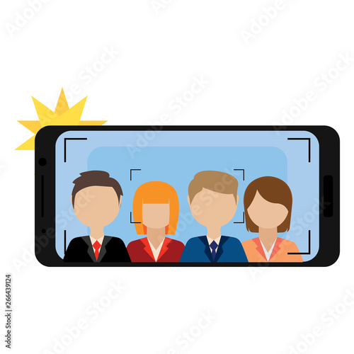 concept of selfie