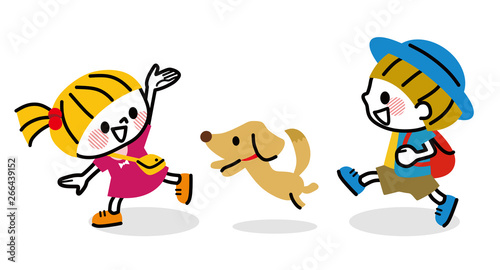 子供たちと愛犬