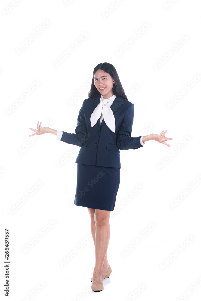 smart asian business women, isolated on white background smart asian business women, isolated on white background