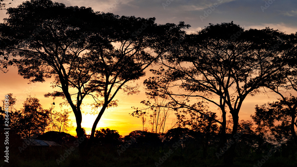 View of sundown in the Philippines