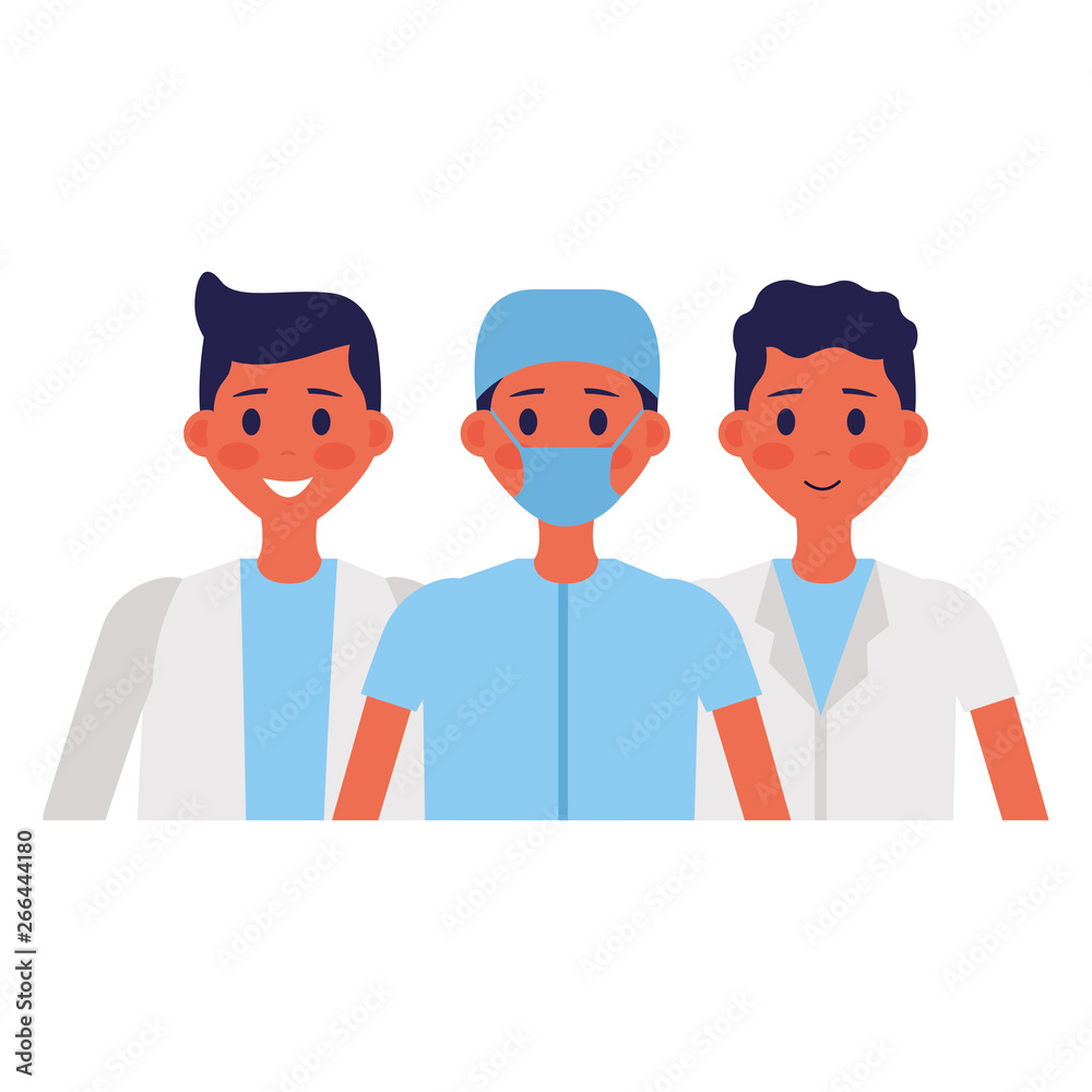 Fototapeta premium medical people characters