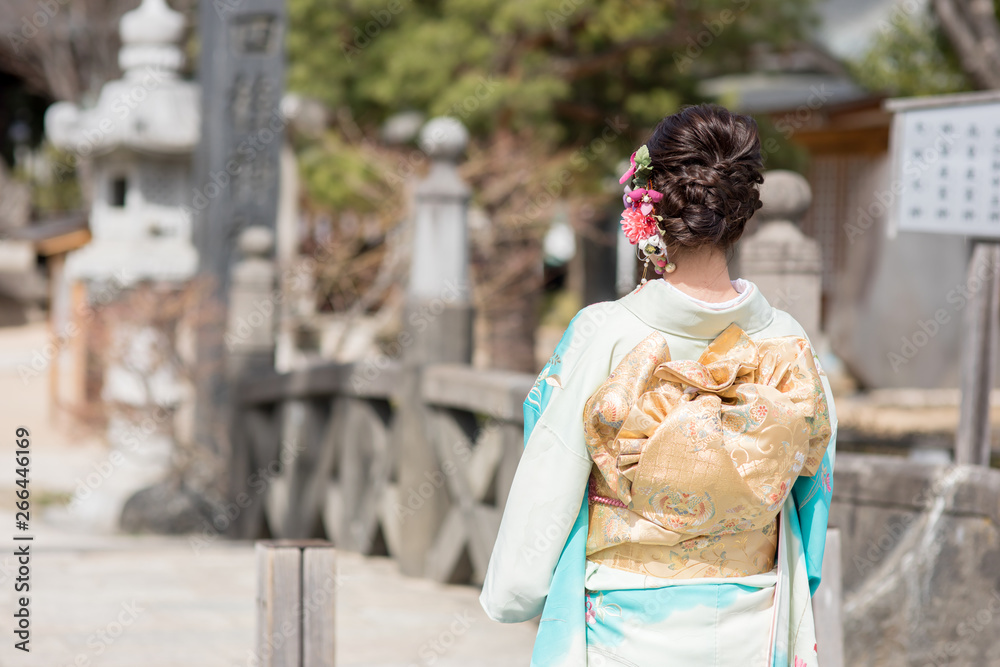 Fototapeta premium 振袖の女性