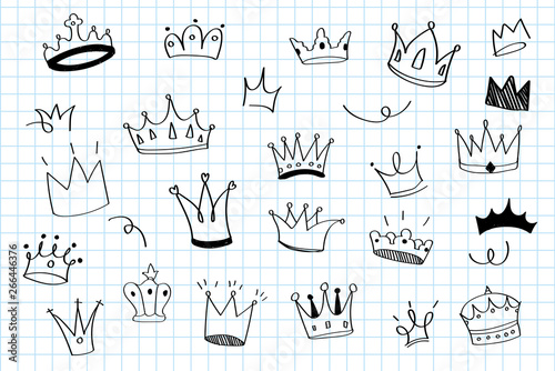 Hand drawn crowns