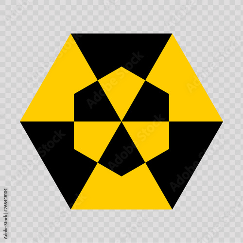 Radiation icon. Vector