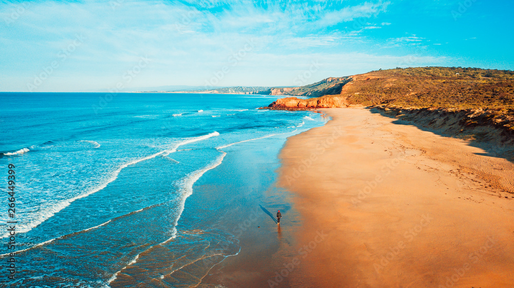 Aerial View of Australian Coastline and Beaches