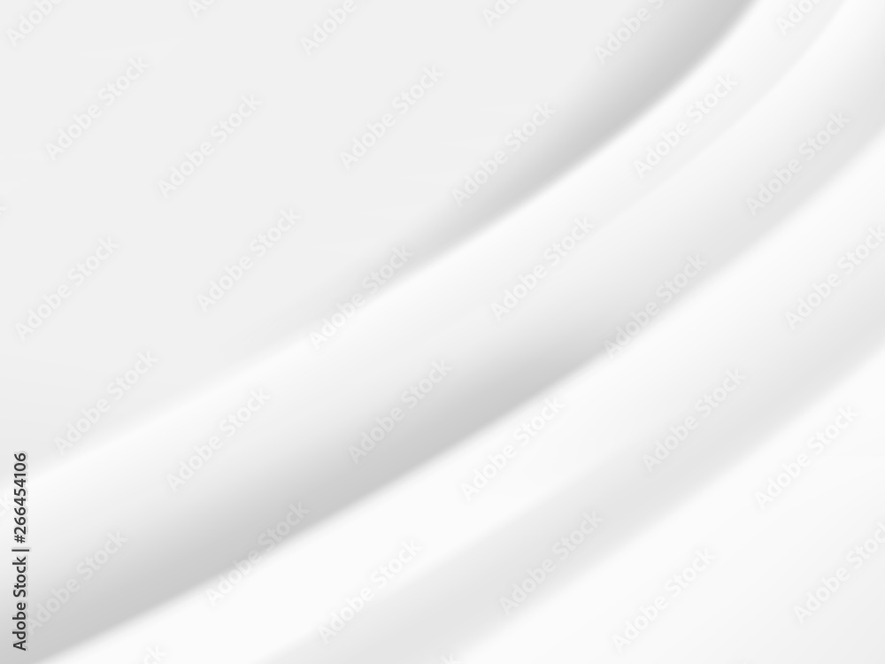 abstract background vector white and gray tone, wave overlapping with shadow modern concept, space for text or message web and book design