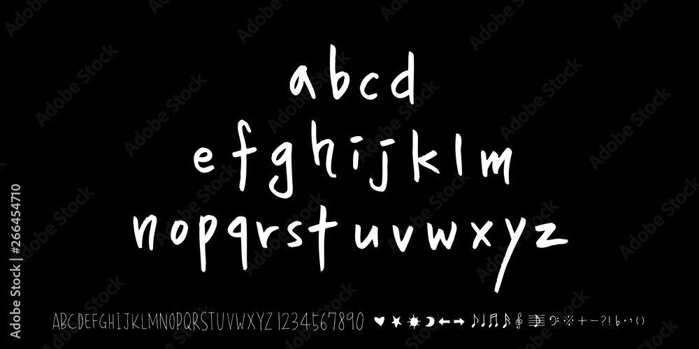 벡터 문자 / 손으로 쓴 글씨체