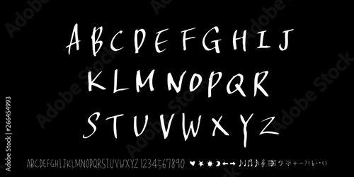 벡터 문자 / 손으로 쓴 글씨체