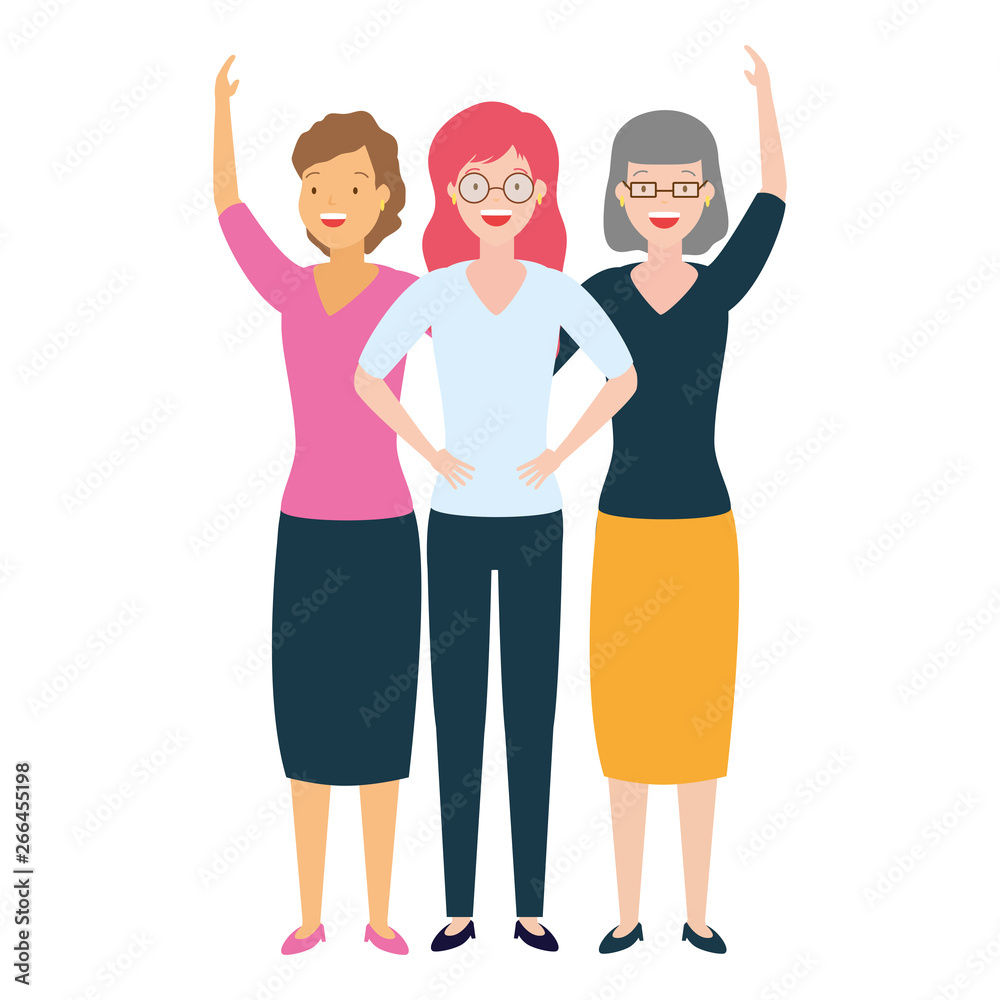 Fototapeta premium diversity women group