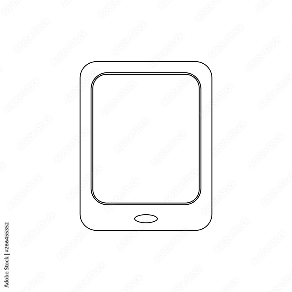 computer tablet outline icon. Signs and symbols can be used for web, logo, mobile app, UI, UX computer tablet outline icon. Signs and symbols can be used for web, logo, mobile app, UI, UX