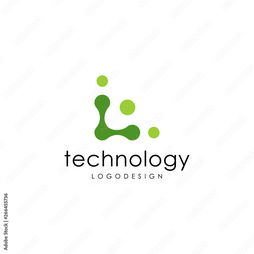 L initial alphabet letter logo for human technology L initial alphabet letter logo for human technology