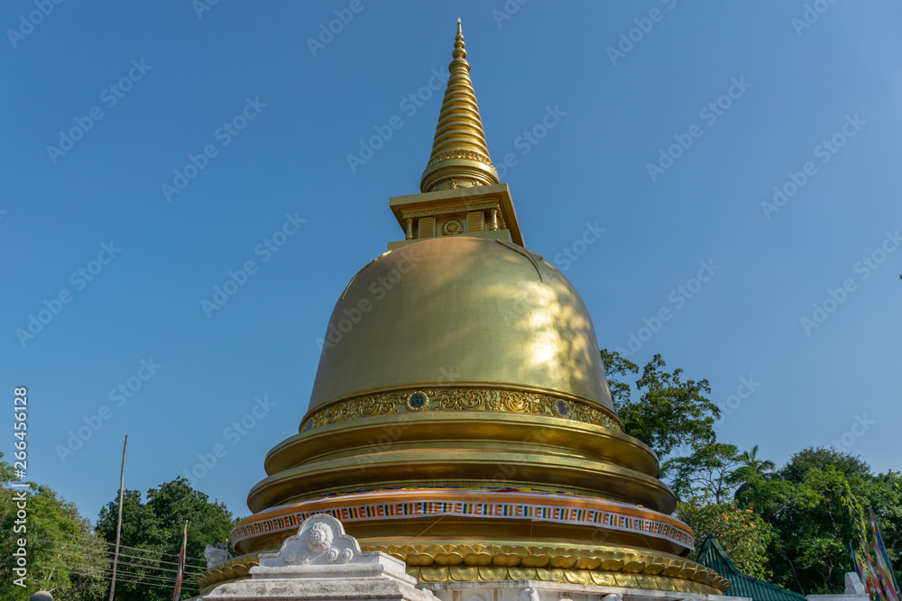 Golden Stupa in Dambula Cave Temple, Dambulla
