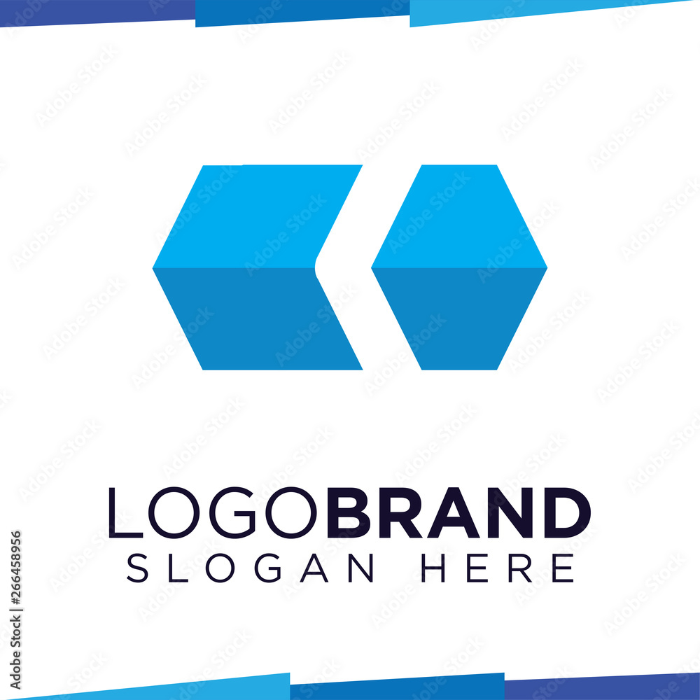 K Letter Hexagonal logo vector template K Letter Hexagonal logo vector template