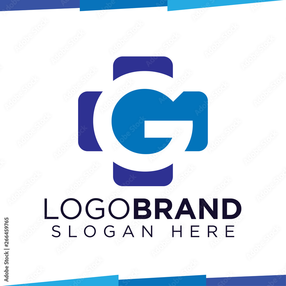 G Initial Letter cross medical logo vector template G Initial Letter cross medical logo vector template