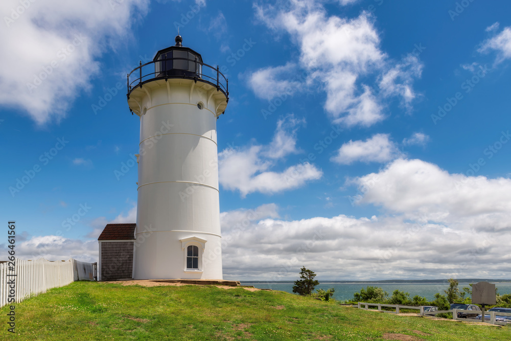 Cape Cod lighthouse in the beach, Nobska lighthouse, Massachusetts, USA 