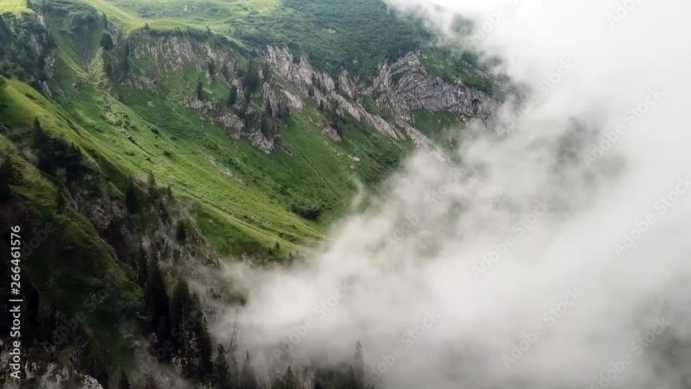 Mountain in the Alps, crossing at green valley. Mountain in the Alps, crossing at green valley.