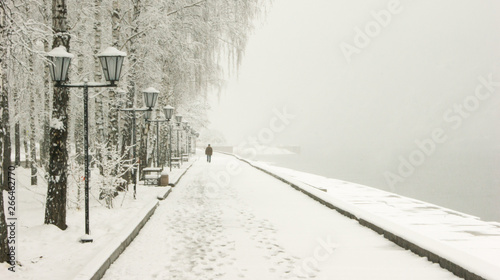 spring snowfall in Siberia