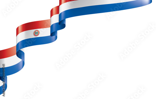 Paraguay flag, vector illustration on a white background