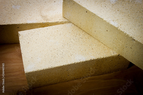 Fotografie Light brown refractory brick