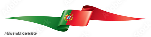 Portugal flag, vector illustration on a white background