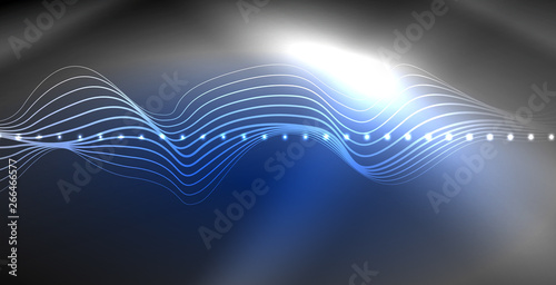 Neon lines shiny glowing background