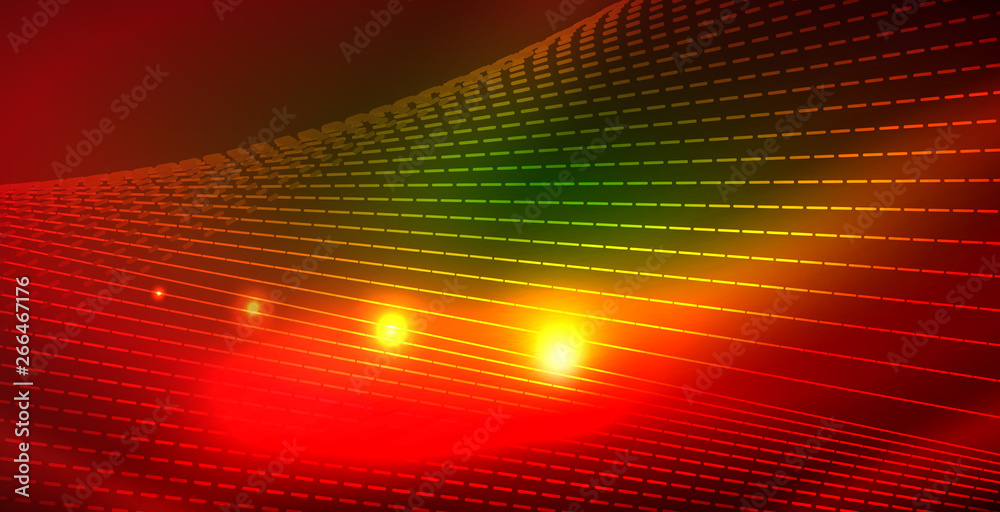 Fototapeta premium Shiny neon space background