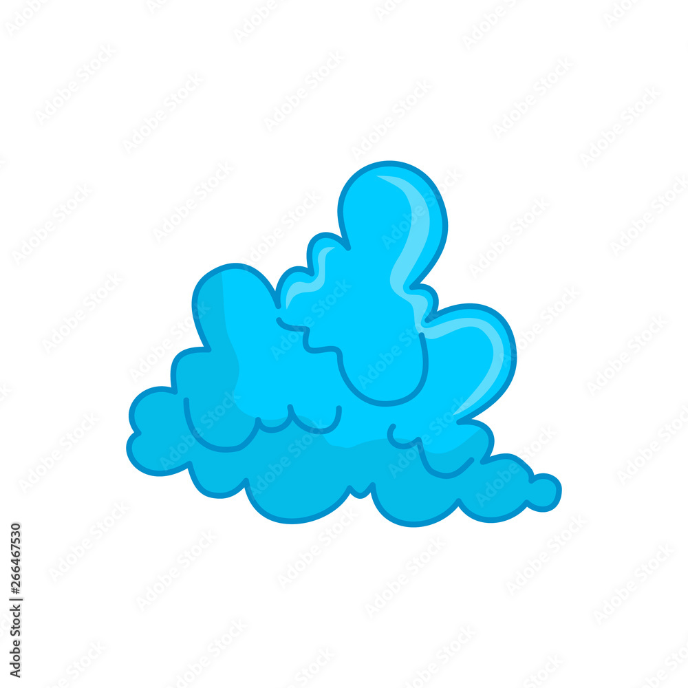 Cloud Blue Design Graphic Template Vector