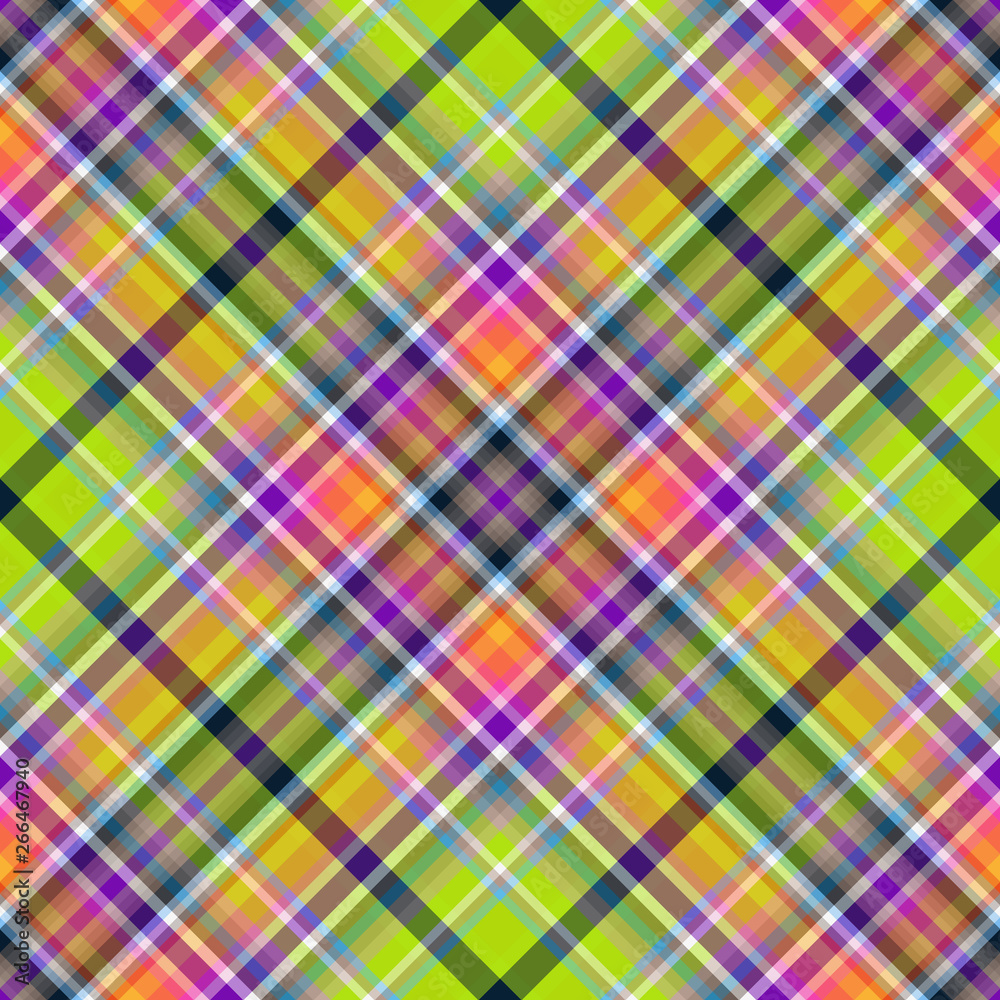 Seamless green-violet checkered pattern. Seamless green-violet checkered pattern.