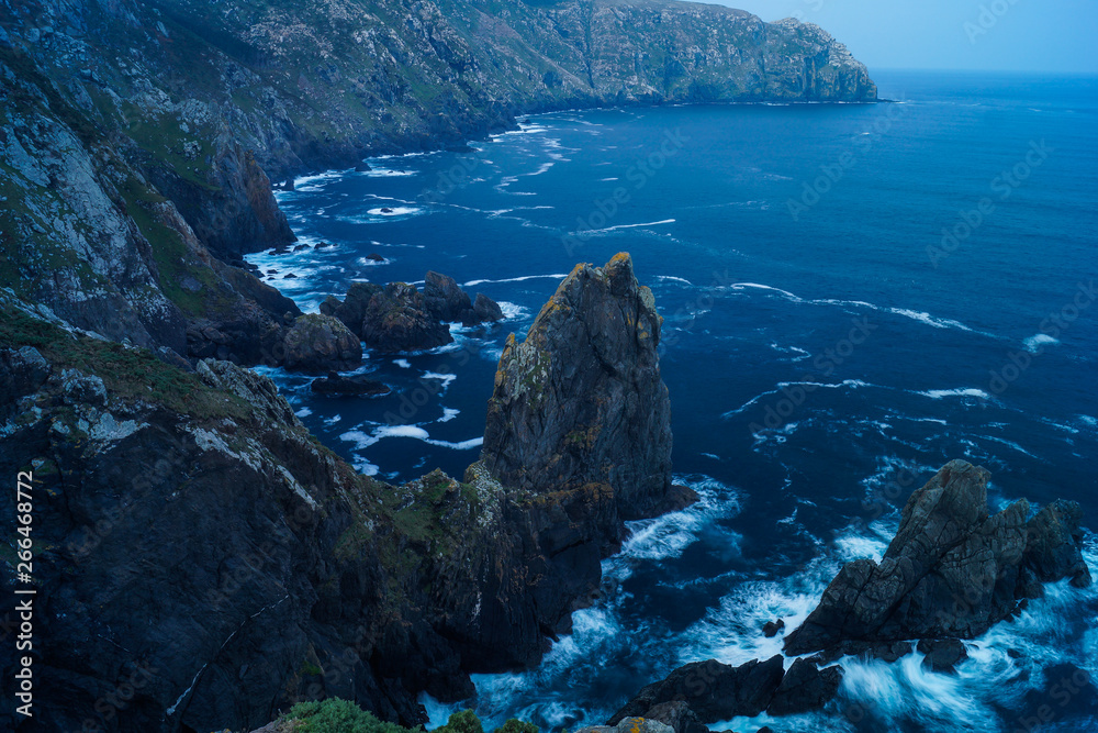 sea and rocks, cape ortegal, spain
