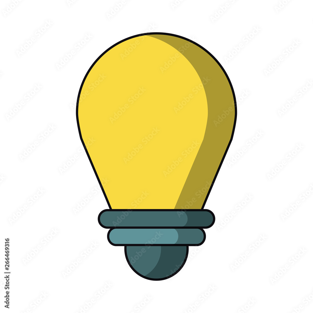 Bulb light symbol isolated Bulb light symbol isolated