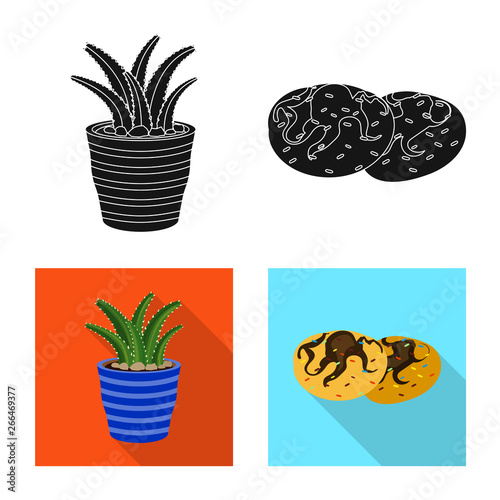 Vector design of dreams and night sign. Set of dreams and bedroom stock symbol for web.