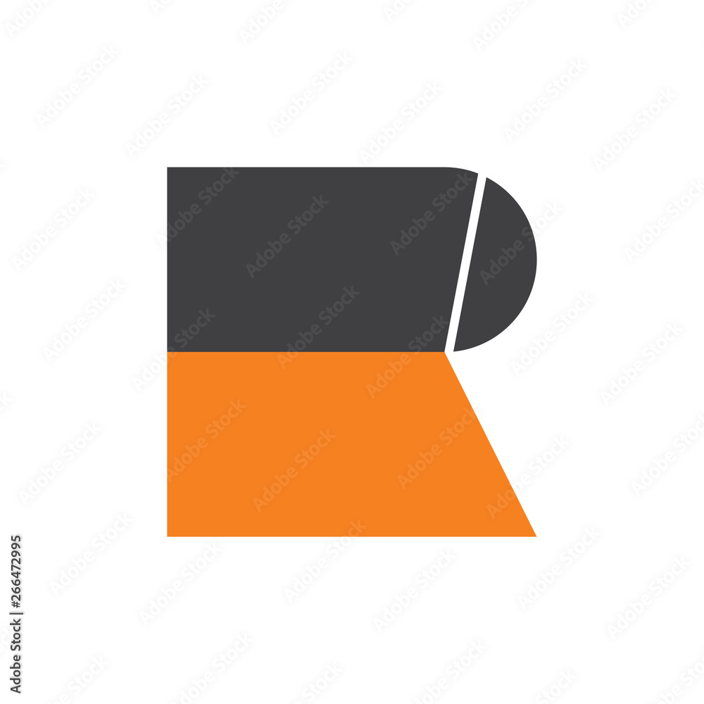 abstract simple letter rk geometric logo vector abstract simple letter rk geometric logo vector