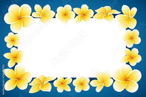Invitation card SAVE THE DATE with decorative flowers Vector illustration