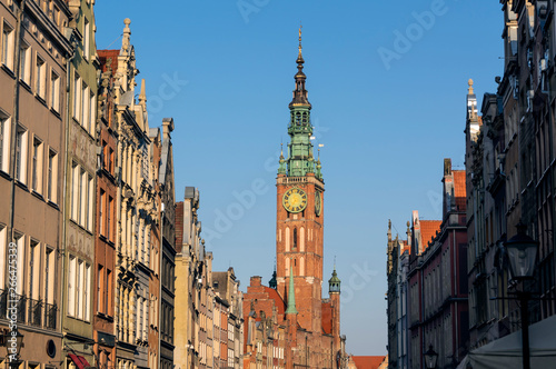 Buildings along Dluga Street leading towards old City Hall