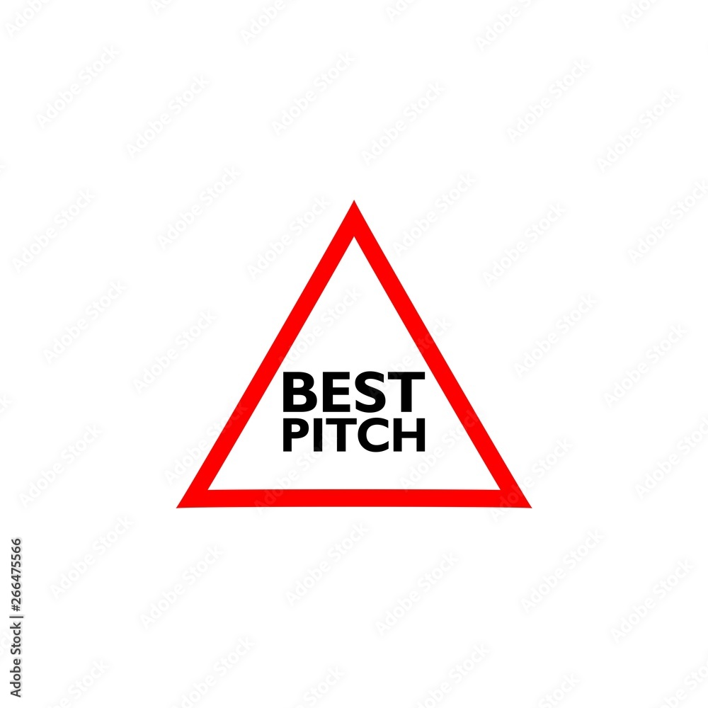 Best pitch sign icon