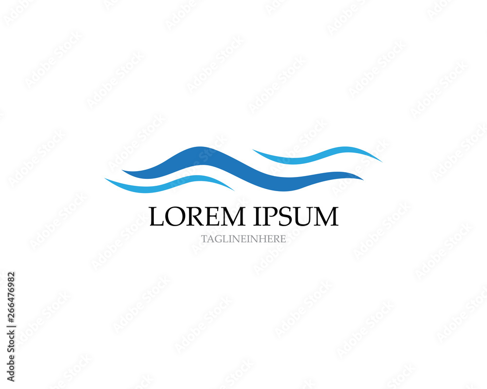 Water wave icon vector Water wave icon vector