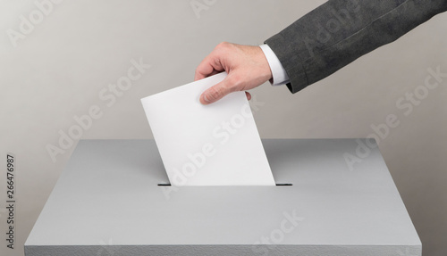 Fotografie Gray ballot box