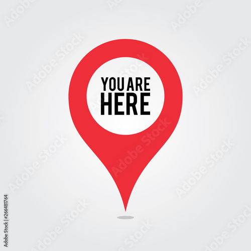 You Are Here Location Pointer Pin